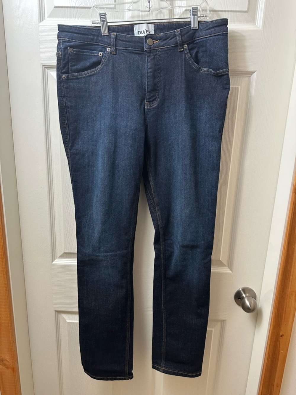 DU/ER Tech Fleece Denim Relaxed Taper Dark Indigo 32x32